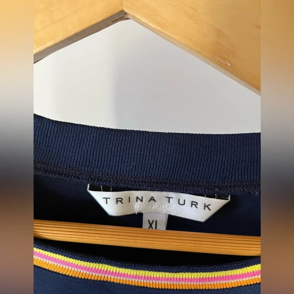 Trina Turk navy sweatshirt - Picture 2 of 4